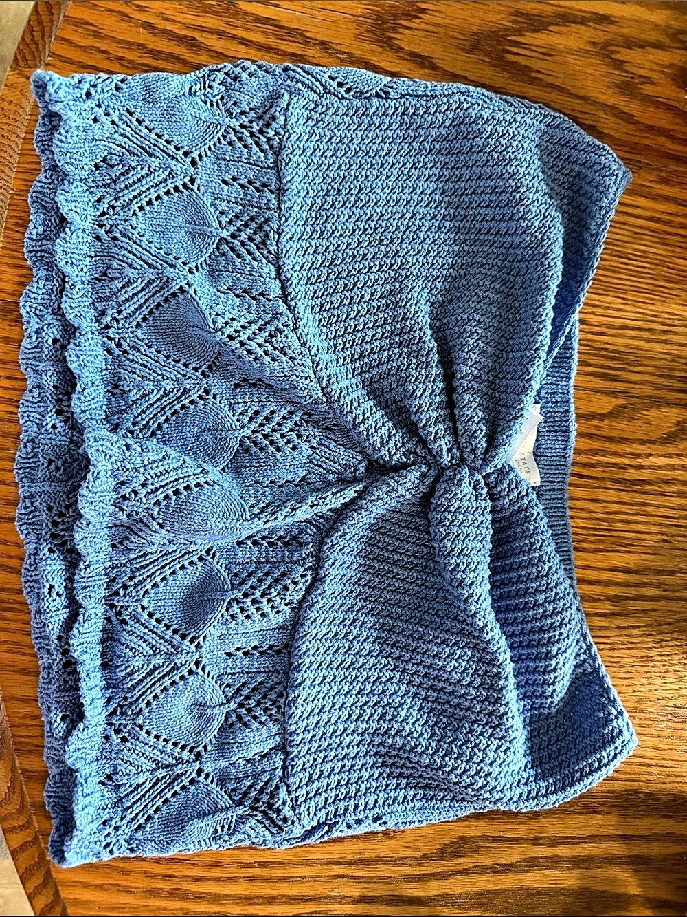 Alter'd State Blue Knit crop tube top Size XL